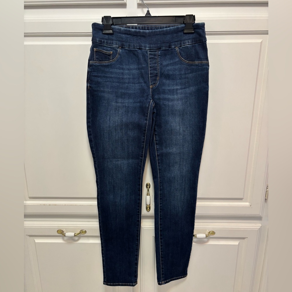 Chico’s Blue Denim Pull On Jeggings Medium Wash Jeans Women Size 2 Chico’s 00